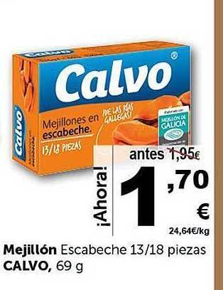 Masymas Mejillón escabeche 13-18 piezas calvo oferta