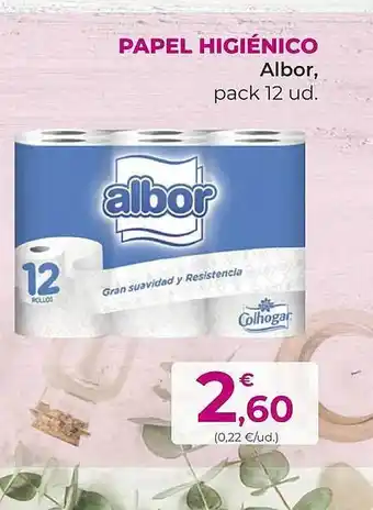 SPAR Gran Canaria Papel higiénico albor pack 12 oferta