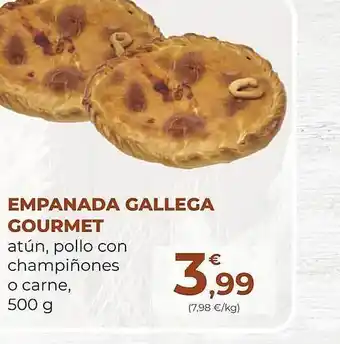 SPAR Gran Canaria Empanada gallega gourmet atún pollo con champiñones o carne oferta