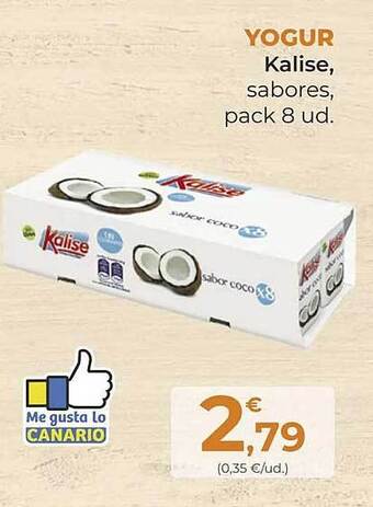 SPAR Gran Canaria Yogur kalise sabores oferta