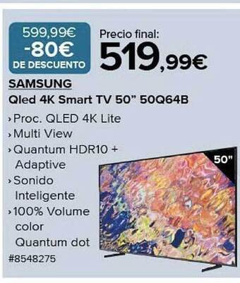 Costco Samsung qled 4k smart tv 50 oferta