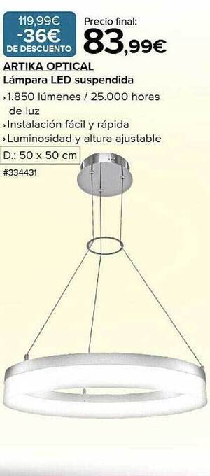 Costco Artika optical lámpara led suspendida oferta