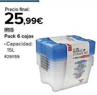 Costco Iris pack 6 cajas capacidad oferta