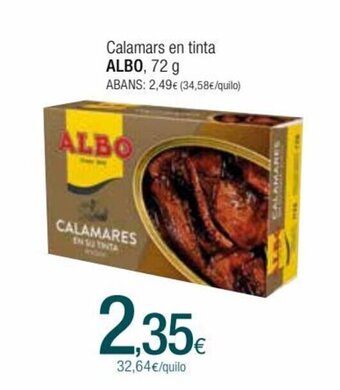 Condis Calamars En tinta Albo oferta