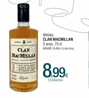 Condis Whisky Clan Macmillan oferta