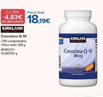 Costco Kirkland Coenzima Q-10 oferta