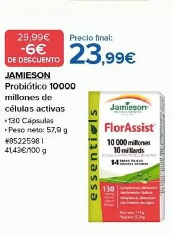 Costco Jamieson Probiotico 10000 Millones de Celulas Activas oferta