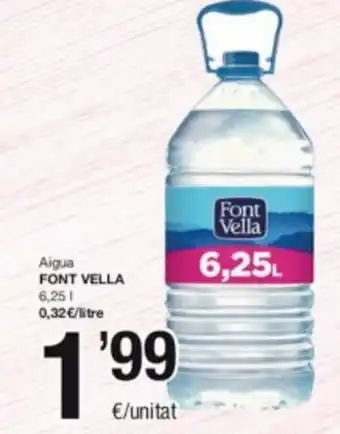 SPAR Fragadis Aigua Font Vella 6.25 l. oferta