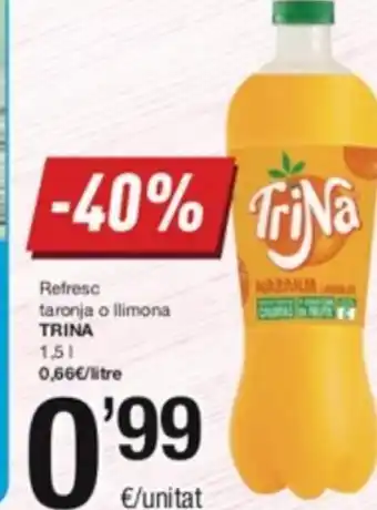 Refresc Taronja o Limona Trina 1.5 l.