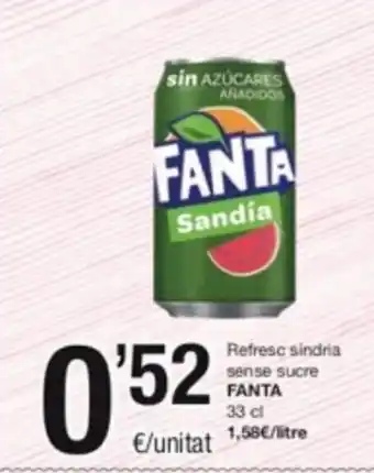 SPAR Fragadis Refresc Sindria Sense Sucre Fanta oferta