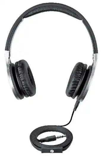 MediaMarkt Auriculares - isy ihp-1600, de diadema, con cable, control volumen, negro y gris oferta