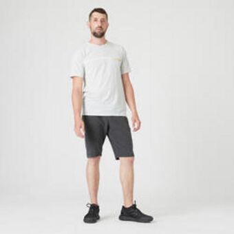Decathlon Camiseta fitness manga corta transpirable hombre domyos gris oferta