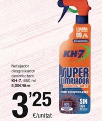 SPAR Fragadis Netejador Desgreixador Desinfectant KH-7 oferta