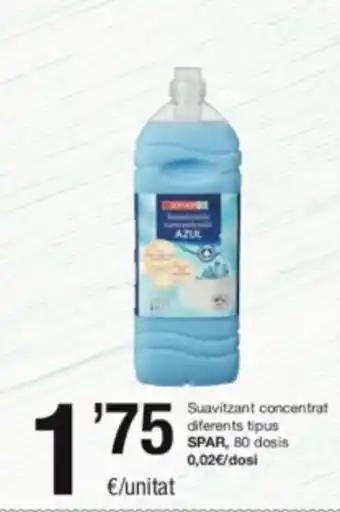 SPAR Fragadis Suavizant Concentrat Diferents Tipus Spar oferta