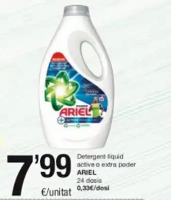 SPAR Fragadis Detergent Liquid Active o Extra Poder Ariel oferta