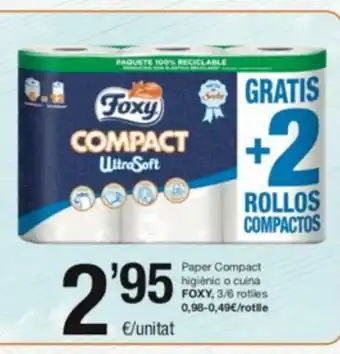 SPAR Fragadis Paper Compact Higiènci o Cuna Foxy oferta