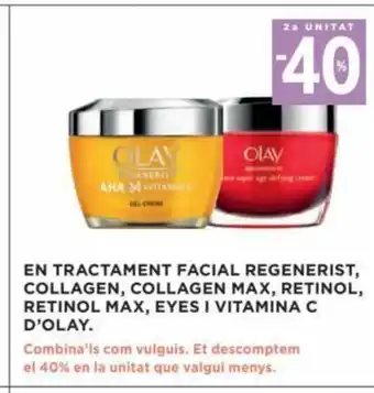 En Tractament Facial Regenerist, Collagen Collagen Max, retinol, Retinol Max, eyes i Vitamina C D'Olay