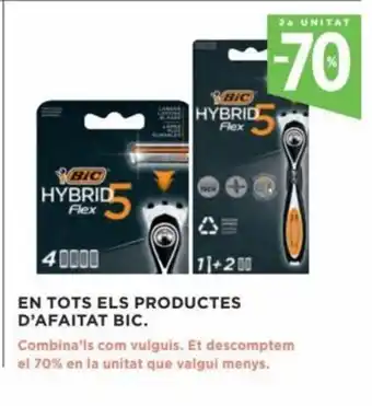 Hipercor En Tots Els Productes D'Afaitat Bic oferta