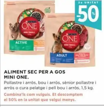 Hipercor Aliment Sec Per A Gos Mini One oferta