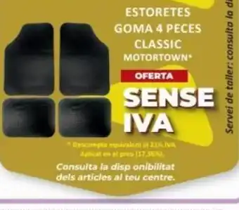 Hipercor Estoretes Goma 4 Peces Classic oferta