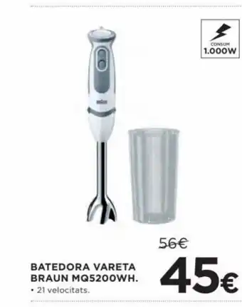 Hipercor Batedora Vareta Braun MQ5200WH oferta