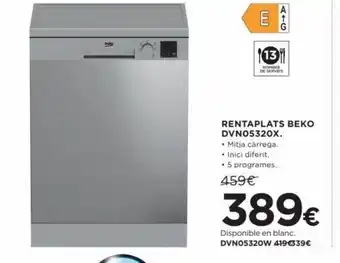 Hipercor Rentaplats Beko DVN05320X oferta