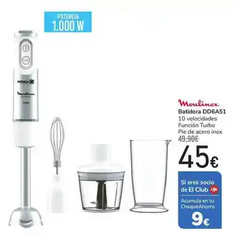 Carrefour Moulinex Batidora Dd6a51 oferta