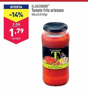 ALDI Tomate frito el cultivador oferta