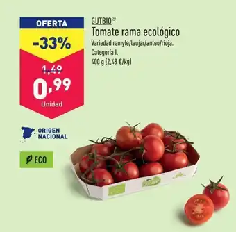 ALDI Tomate de rama gutbio oferta