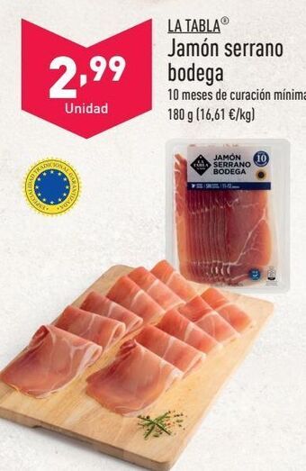 ALDI Jamón serrano oferta