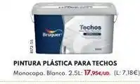 BricoCentro Bruguer techos pintura plástica para techos monocapa. blanco. 2.5l: 17,95€/ud. (l: 7.18€) oferta