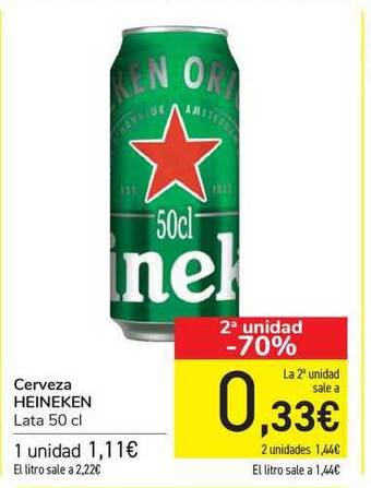 Carrefour Heineken Cerveza oferta