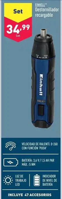 ALDI Destorillador einhell oferta