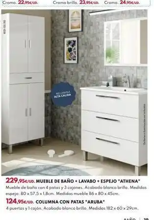 BricoCentro Muebles de baño blanco oferta