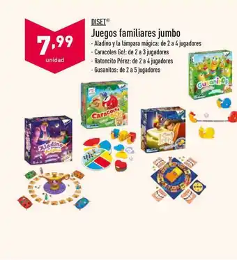 ALDI Diset Juegos Familiares Jumbo oferta