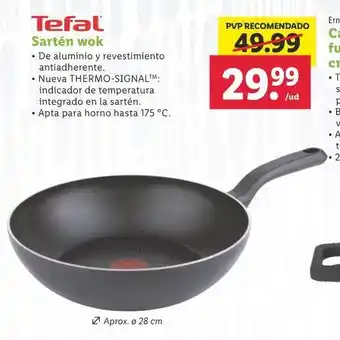 Lidl Sartén wok tefal oferta