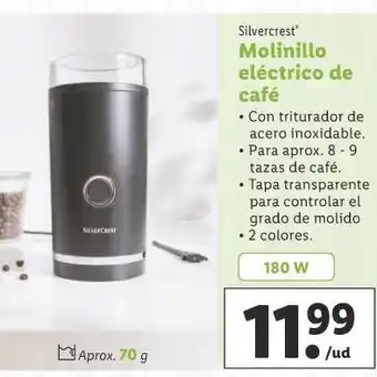 Lidl Molinillo eléctrico de café oferta