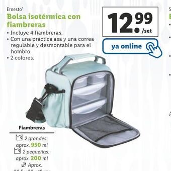 Lidl Bolsa isotérmica con fiambreras oferta