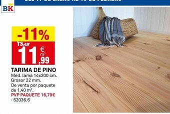 Bricoking Tarima de pino oferta