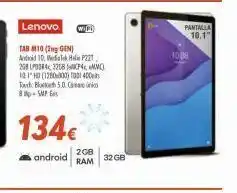 Zbitt Lenovo wifi tab m10 (2ng gen) android 10, mediatek heli p221 268 lpddr4 3268 cp4, mmc) 10.1" hd (1280:800) tod 400 touch blo oferta