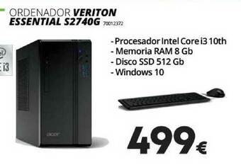 Ecomputer Ordenador Veriton Essential S2740g oferta