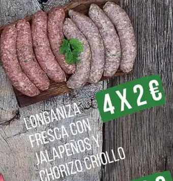 Alimerka Longaniza Fresca con Jalapeños Y Chorizo Criollo oferta