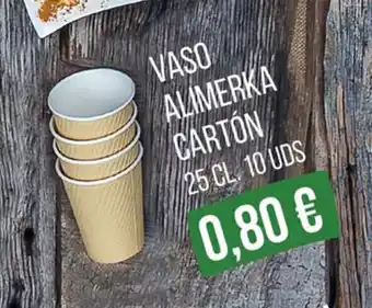 Alimerka Vaso Alimerka Cartón 25 cl 10 uds oferta