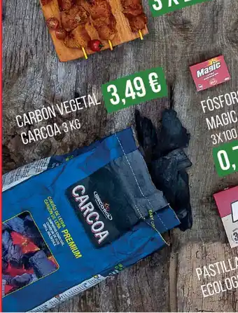 Alimerka Carcoa Carbon Vegetal 3 kg oferta
