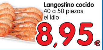Alimerka Langostino cocido 40 a 50 piezas el kilo oferta