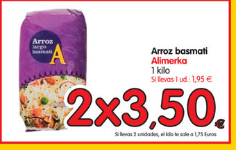 Alimerka Alimerka Arroz basmati 1 kilo oferta