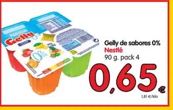 Alimerka Nestlé Gelly de sabores 0% 90g. pack 4 oferta