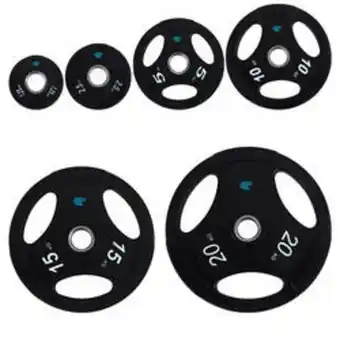 Decathlon Discos musculación 2,5 kg a 20 kg 50mm fitness tech 3 asas oferta