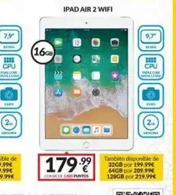 Game 7,9" rothe cpu they (16gb ipad air 2 wifi 1799 consicuel puntos 9,7" retria cpu thecom worlige hevorl también dis oferta