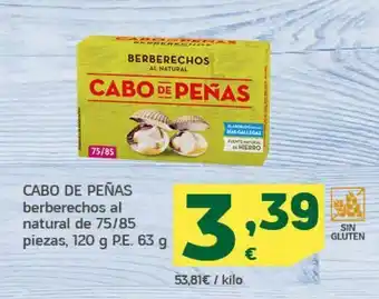 HiperDino Berberechos cabo de peñas oferta